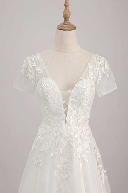 Robe De Soirée Grande Taille Blanche - gallery 4