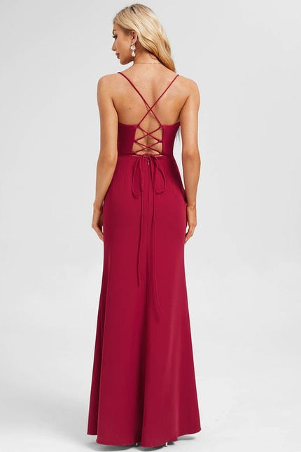 Robe De Soirée Rouge Moulante - gallery 2