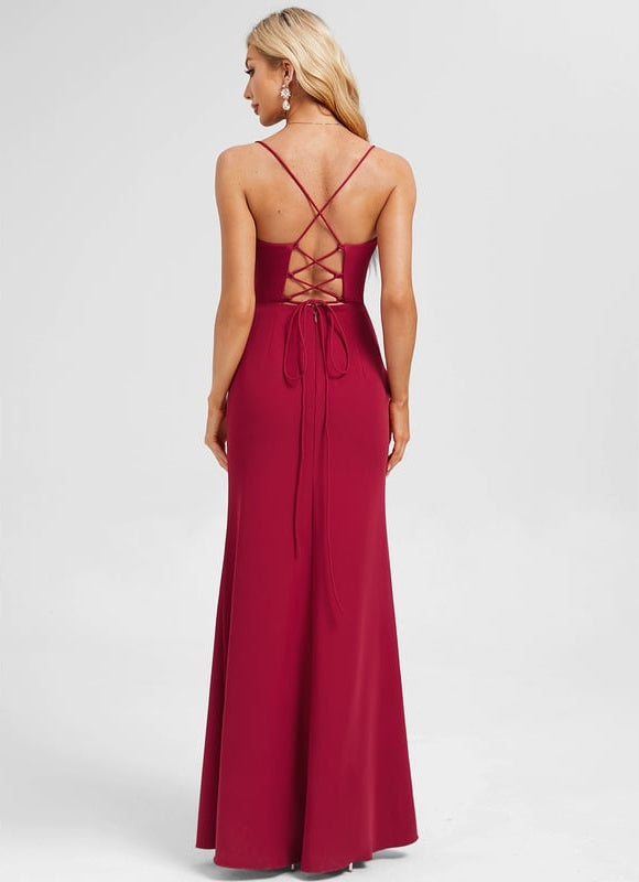 Robe De Soirée Rouge Moulante - gallery 2