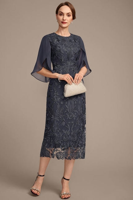 Robe de Soirée Élégance Marine Floral - gallery 5
