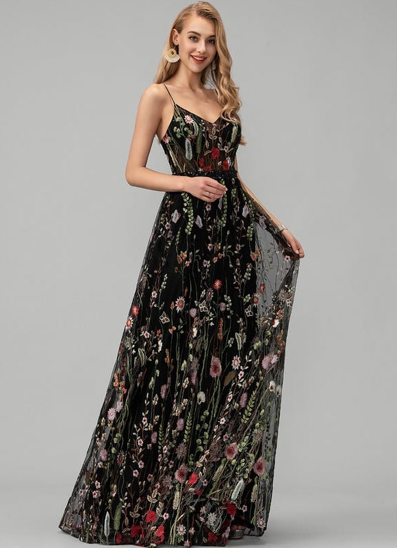 Robe de Soirée Floral Chic Couture