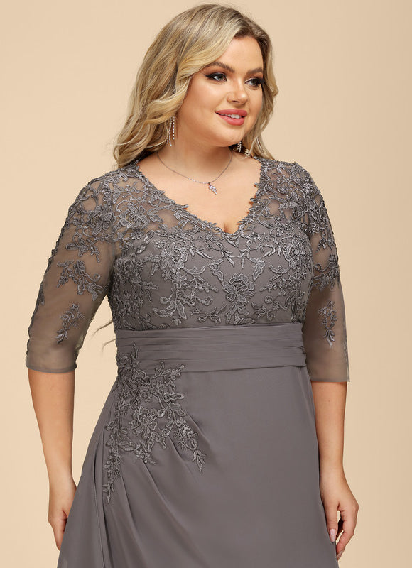 Robe de Soirée Élégance Grise Flottante - gallery 9