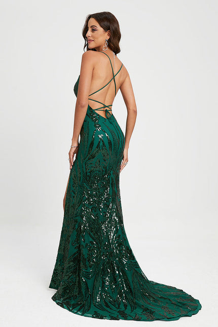 Robe de Soirée Sérénade Émeraude - gallery 4