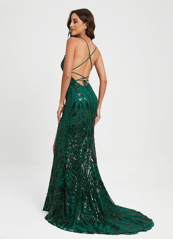 Robe de Soirée Sérénade Émeraude - gallery 4