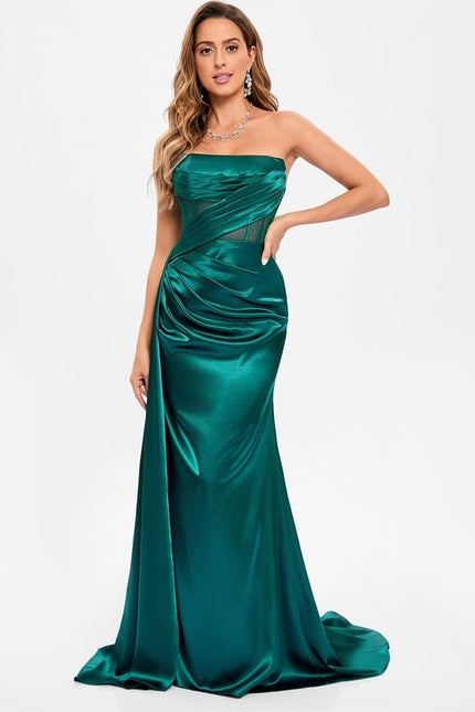 Robe de Soirée Émeraude Élancée - gallery 1