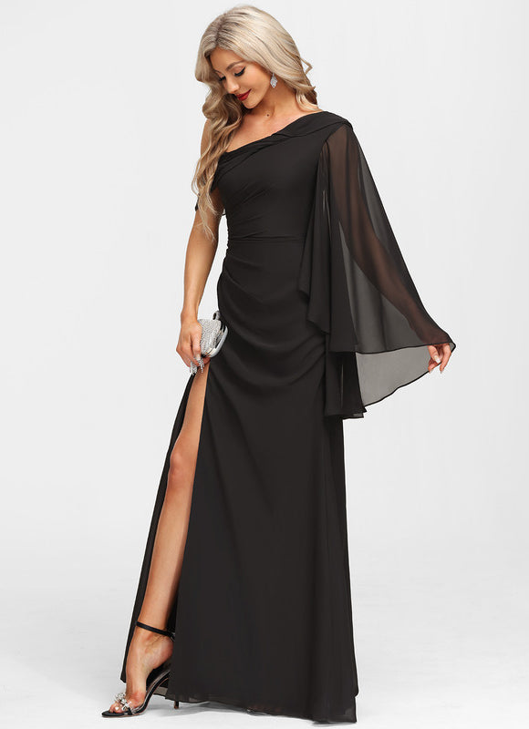 Robe de Soirée Col Évasé Élégance - gallery 6