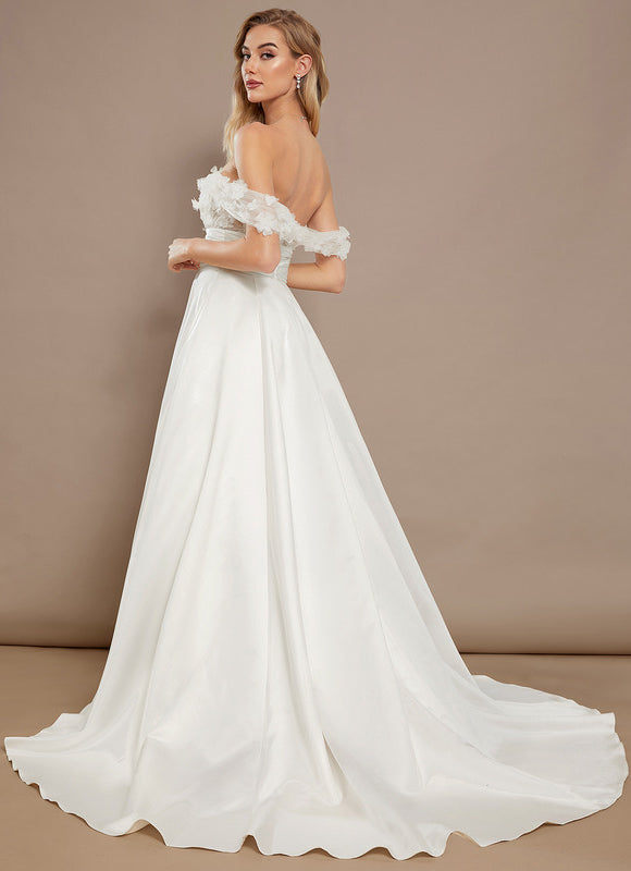 Robe De Soirée Bustier Blanche - gallery 5