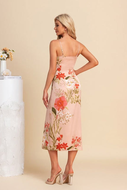 Robe de Soirée Satinée Fleurie - gallery 2