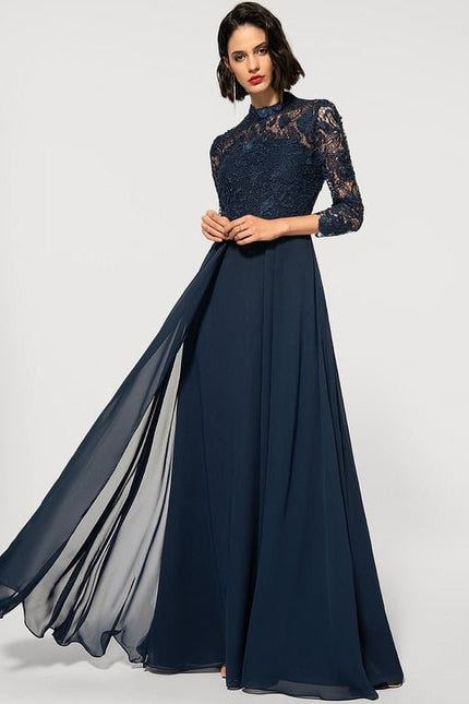 Robe de Soirée Nuit Marine