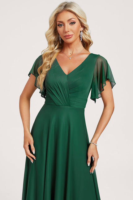 Robe de Soirée Émeraude Vaporeuse - gallery 3