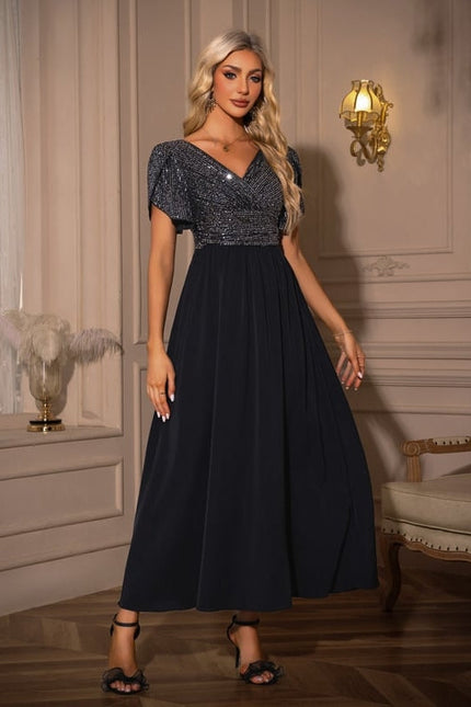 Robe de Soirée Maxi Pailletée