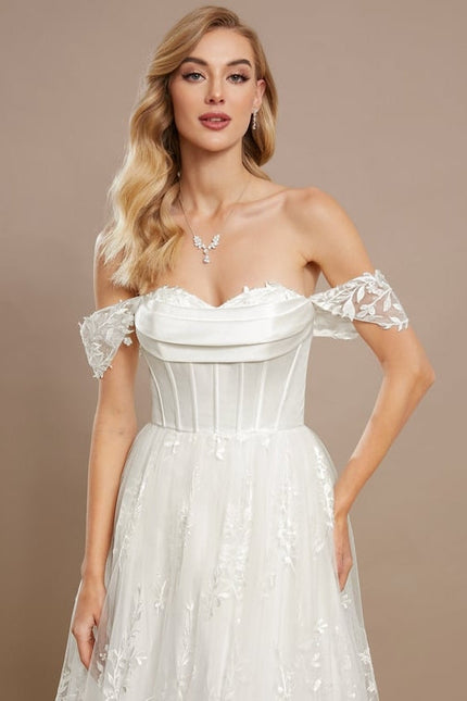 Robe de Soirée Rêve Floral Satiné - gallery 4