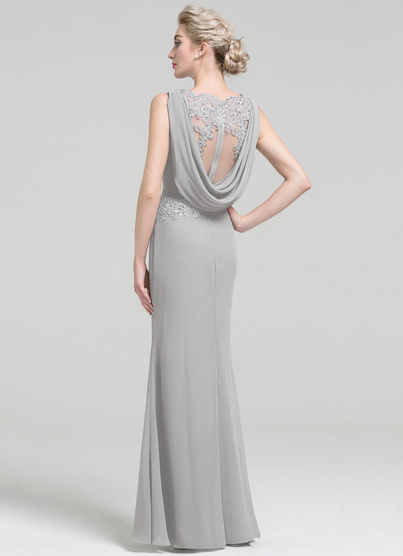 Robe de Soirée Sérénité Grisâtre - gallery 1
