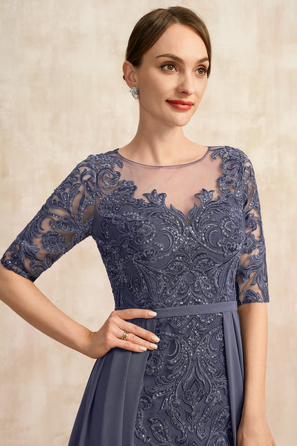 Robe de Soirée Élégance Marine Cristalline - gallery 5