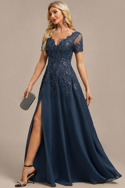 Robe de Soirée Élégance Marine - gallery 3