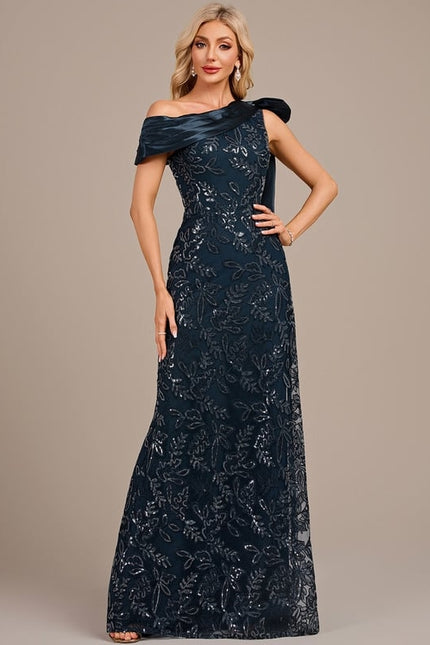 Robe De Soirée Longue Élégante Manche Longue - gallery 4