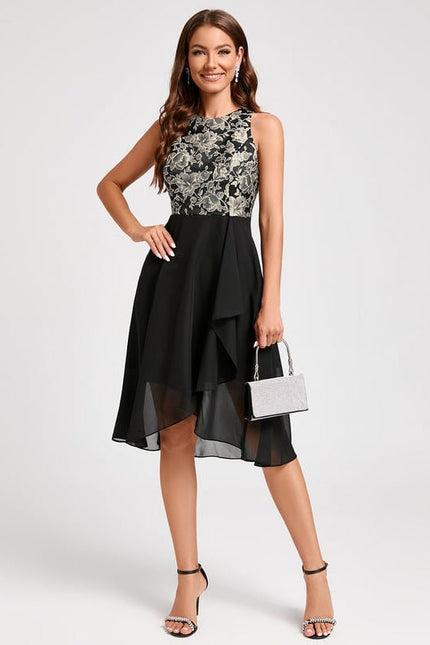Robe de Soirée Éclatante Noir - gallery 2