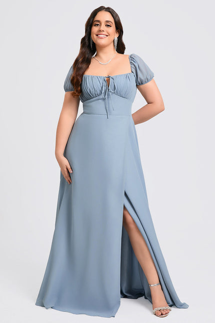 Robe de Soirée Fluide Vert Deau - gallery 6