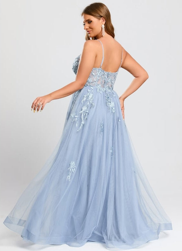Robe de Soirée Céleste Fleurie - gallery 9