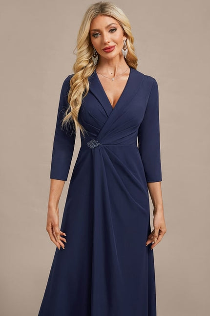 Robe de Soirée Crêpe Chic - gallery 1