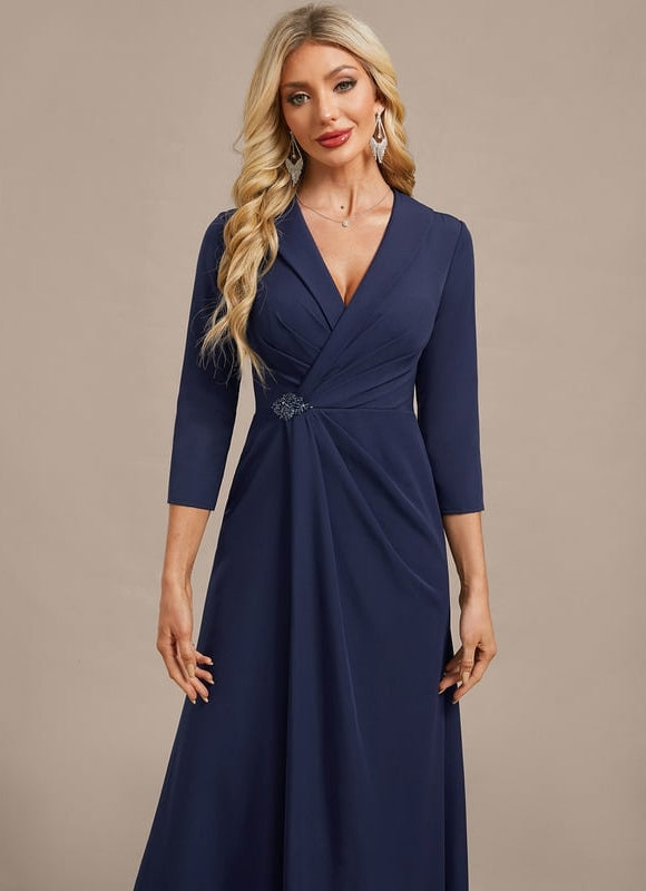 Robe de Soirée Crêpe Chic - gallery 1