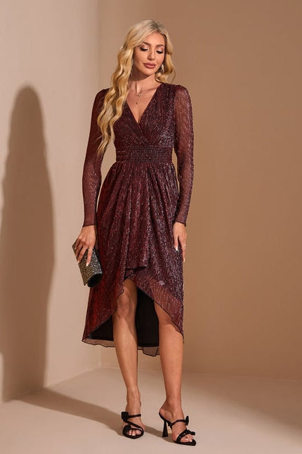 Robe de Soirée Bourgogne Lumineuse - gallery 4