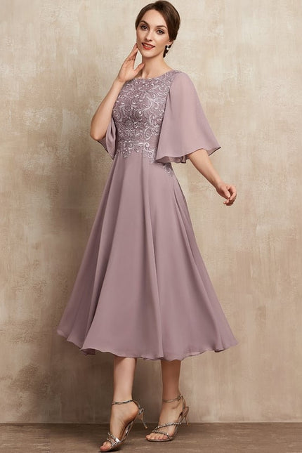 Robe de Soirée Lilas Enchanté - gallery 4