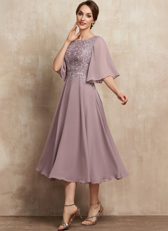 Robe de Soirée Lilas Enchanté - gallery 4