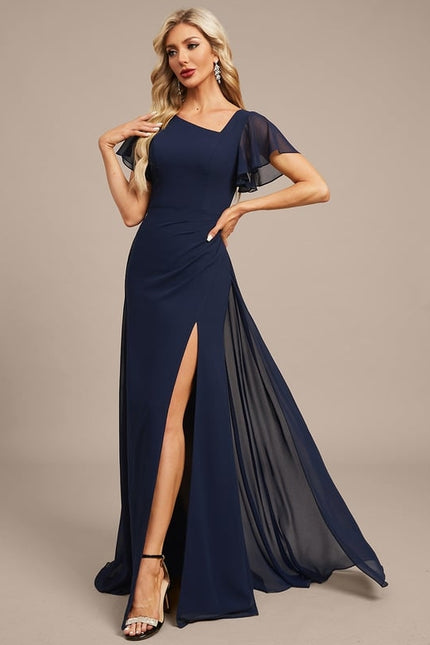 Robe de Soirée Col Évasé Élégance - gallery 4