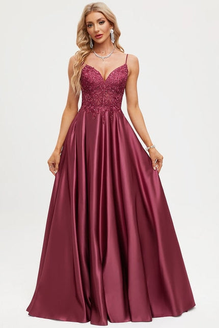 Robe de Soirée Satinée Éblouissante