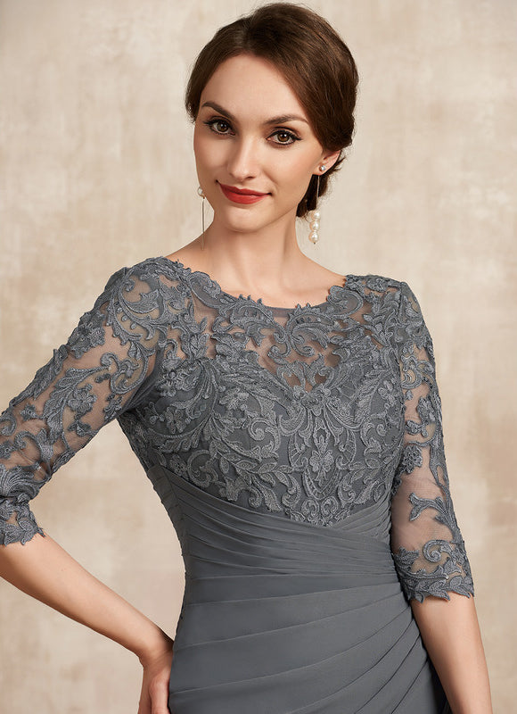 Robe de Soirée Gris Élégance Satiné - gallery 1