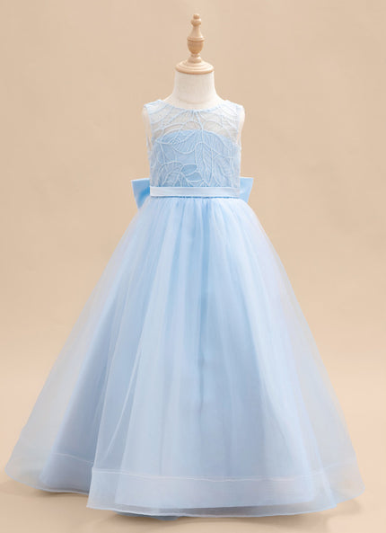 Robe de Soirée Ciel Tulle Élégant