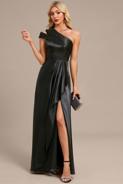 Robe Soirée En Satin De Soie - gallery 3