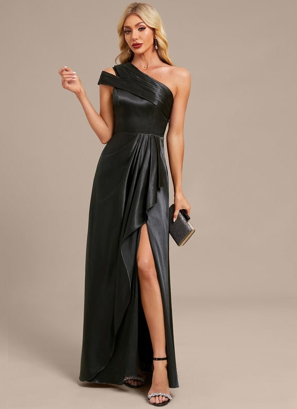Robe Soirée En Satin De Soie - gallery 3