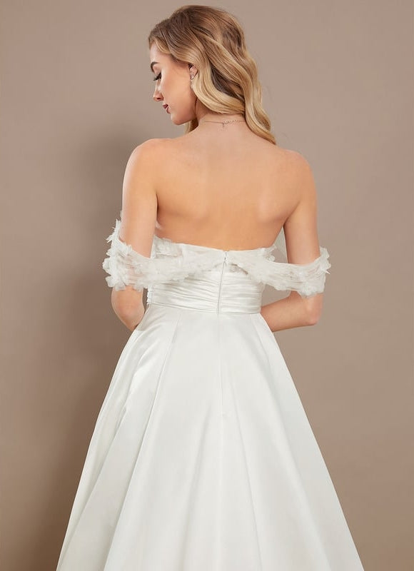 Robe De Soirée Bustier Blanche - gallery 4