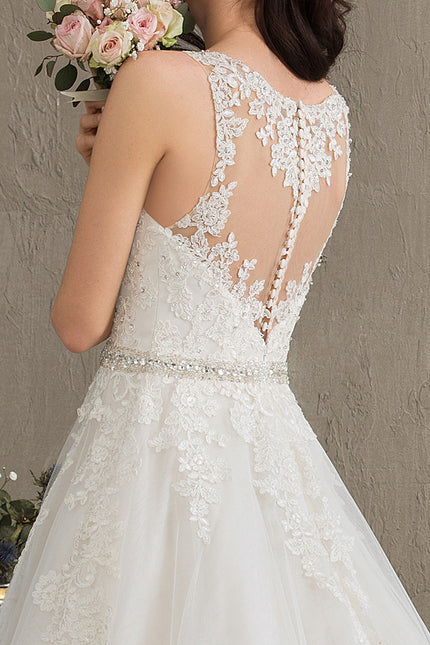 Robe De Soirée Longue Manche Bouffante - gallery 2