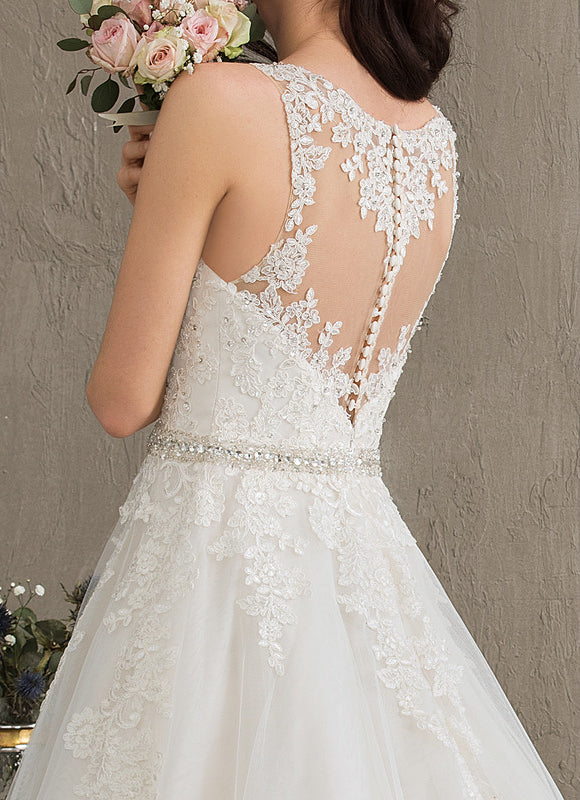 Robe De Soirée Longue Manche Bouffante - gallery 2