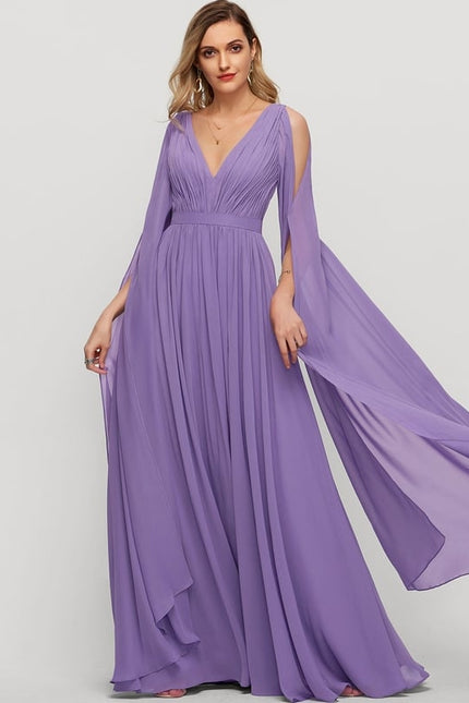 Robe de Soirée Fluide Émeraude - gallery 4