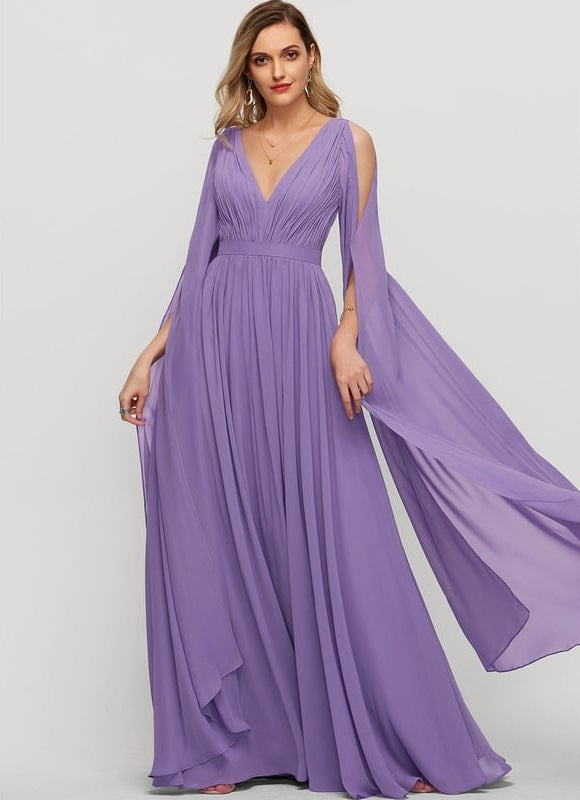 Robe de Soirée Fluide Émeraude - gallery 4
