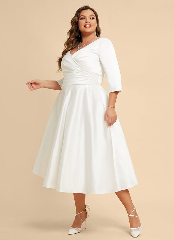 Robe de Soirée Éclatante Satinée - gallery 7