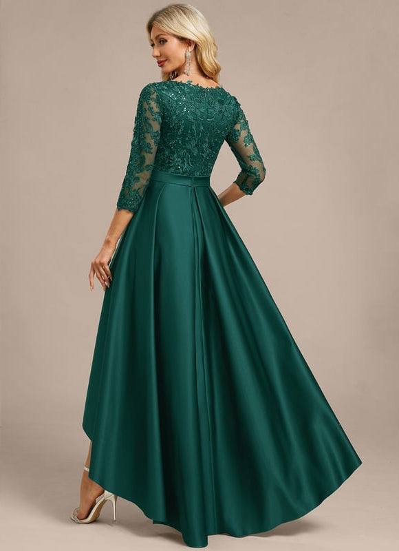 Robe Soirée Asymétrique Émeraude - gallery 5