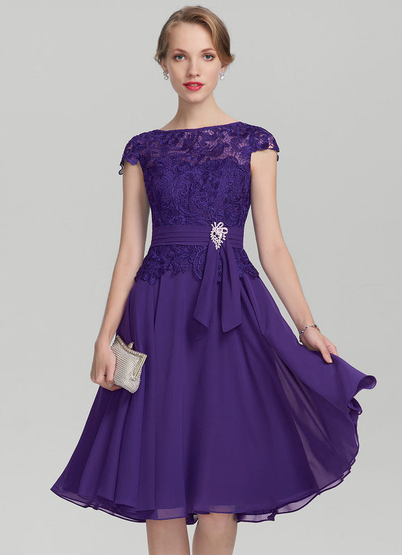 Robe de Soirée Violet Enchanté