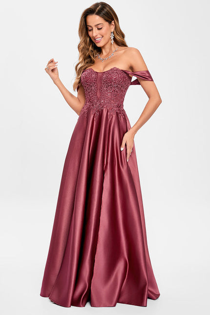 Robe de Soirée Rubis Flottante - gallery 2