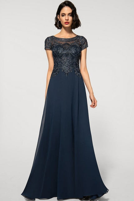 Robe de Soirée Illusion Étoilée