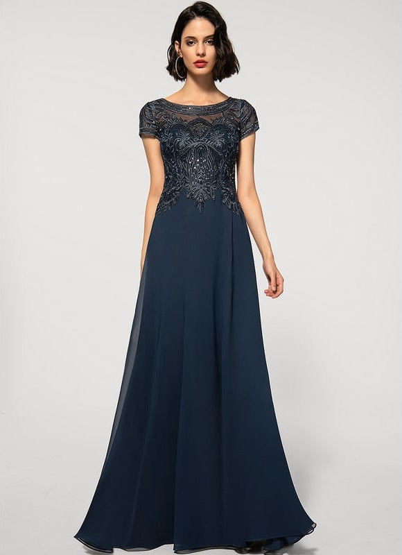 Robe de Soirée Illusion Étoilée
