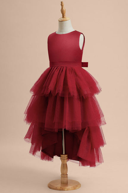 Robe de Soirée Rouge Cascade - gallery 3