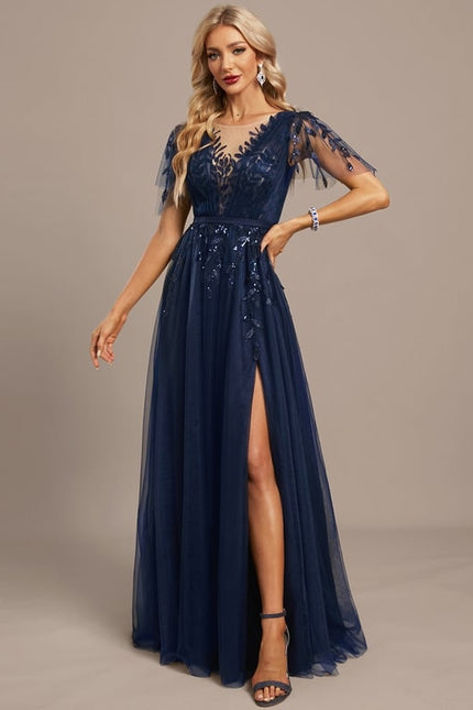 Robe de Soirée Bordeaux Enchantée - gallery 2