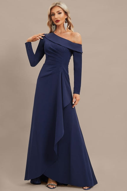 Robe de Soirée Élégance Indigo Fluidité - gallery 3