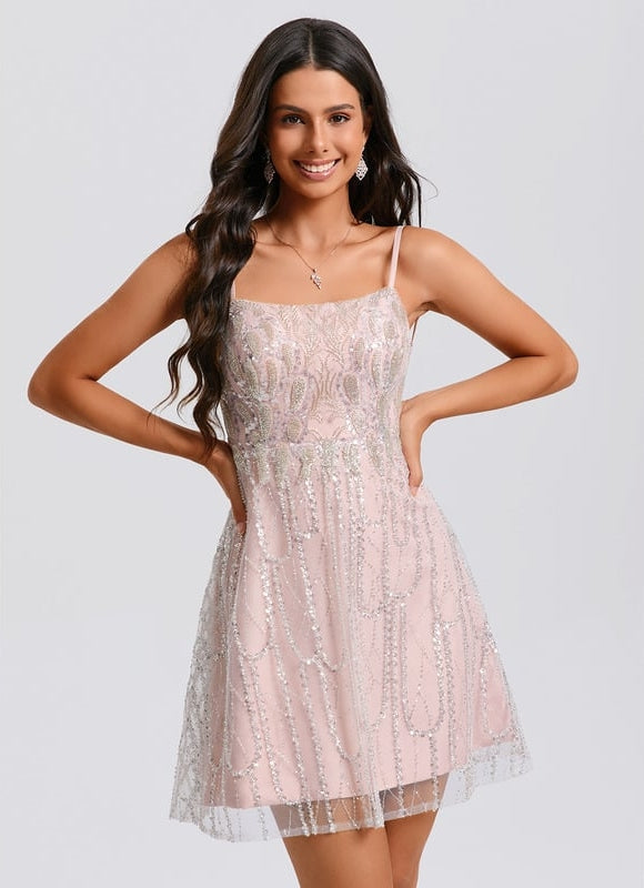 Robe de Soirée Pailletée Mint - gallery 9