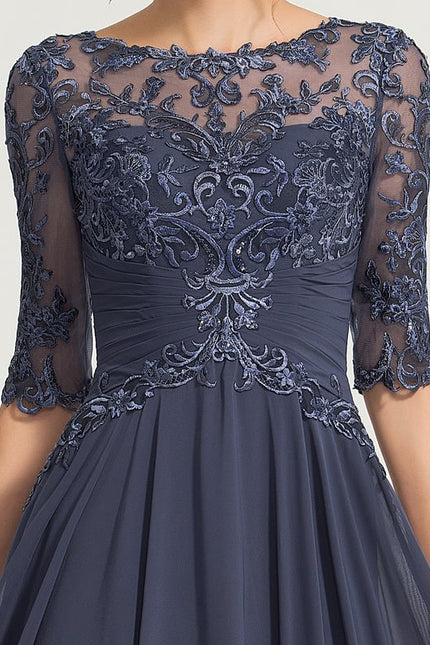 Robe de Soirée Élégance Marine Aérienne - gallery 2